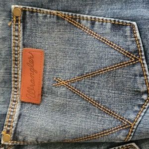 Wrangler Retro Slim Straight Leg Jeans Size 35x36